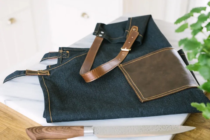 Dorre Elena Denim Kjøkkenforkle