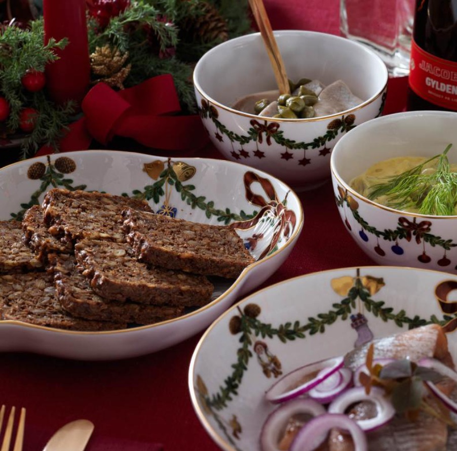 Stjerneriflet Jul Fat og Skåler